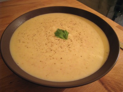 Soupe d'automne pommes de terre et céleri