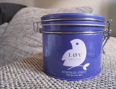 Boite de thé Lov Organic myrtille coco